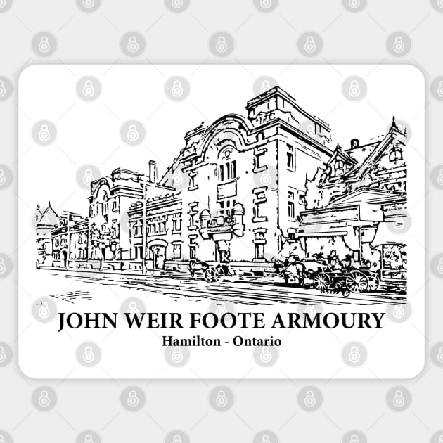 John Weir Foote Armoury - Hamilton ON Magnet by Lakeric